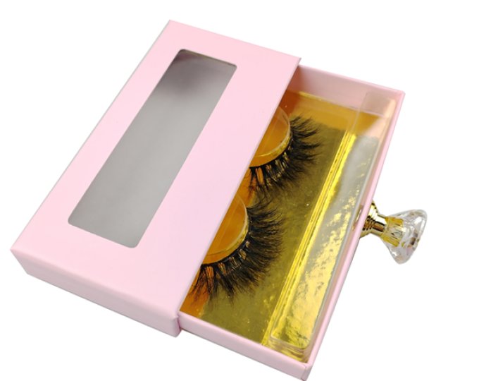 Eyelashes box with handle 15